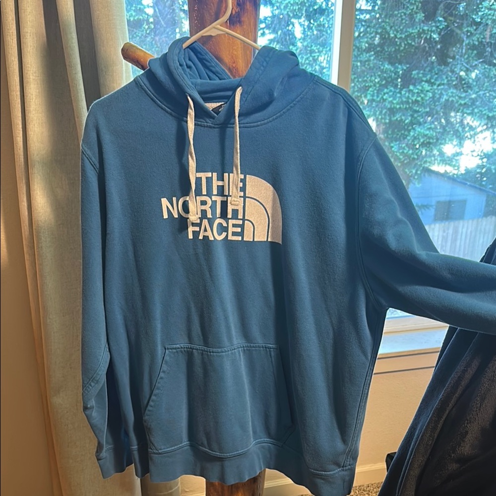 The North Face Blue Sweater Pullover with Hood